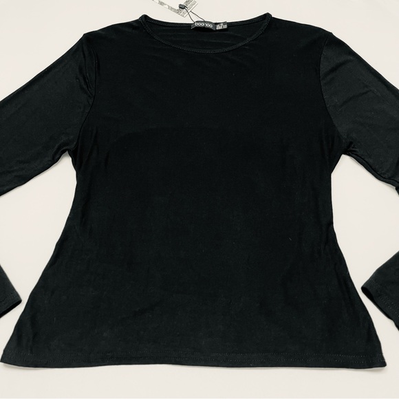 NWT Boohoo Open Back Long Sleeve Top - Picture 4 of 8